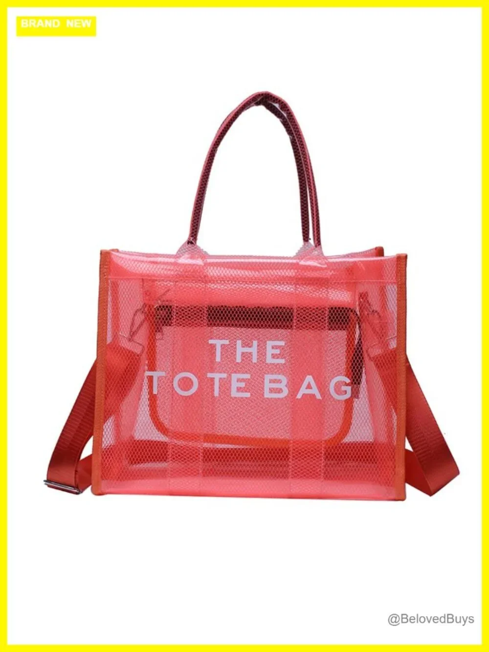 Clear Tote Bag Stadium Approved Large Capacity EVA Transparent Crossbody